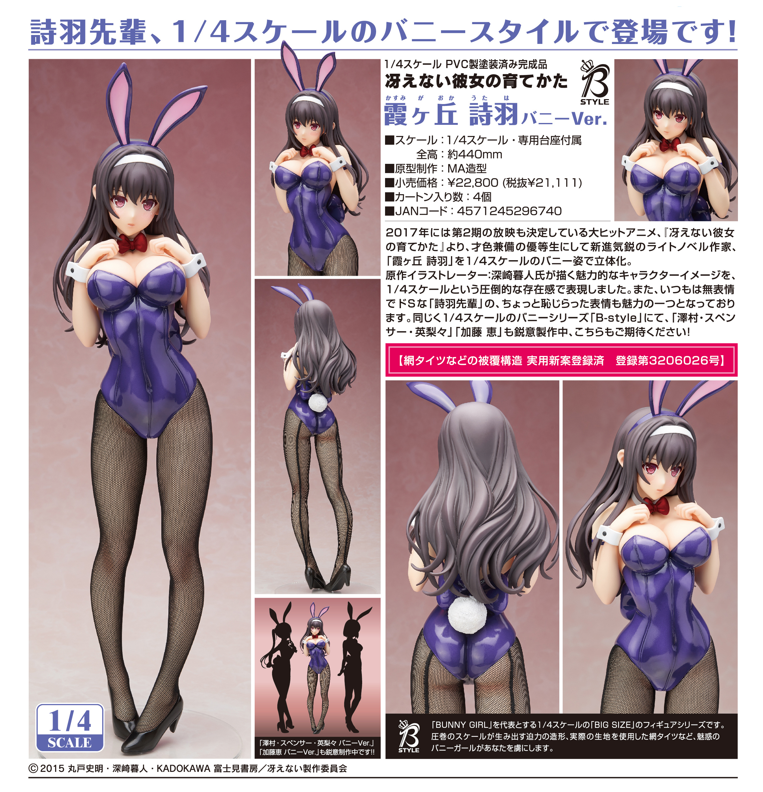 Saenai Heroine no Sodatekata - Kasumigaoka Utaha - B-style - 1/4 - Bunny ver. (FREEing) photo 6