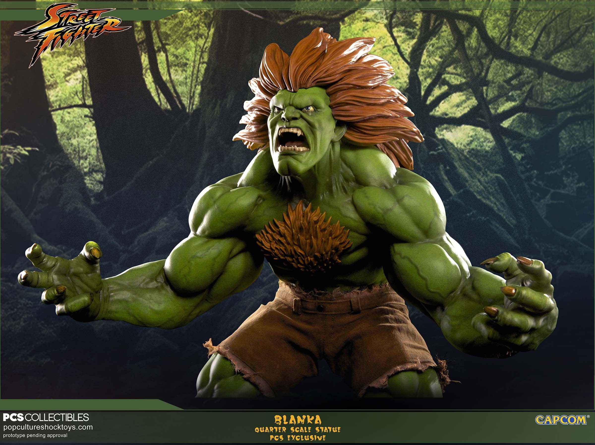 Street Fighter IV - Blanka - Mixed Media - 1/4 - Savage (Premium Collectibles Studio) photo 4