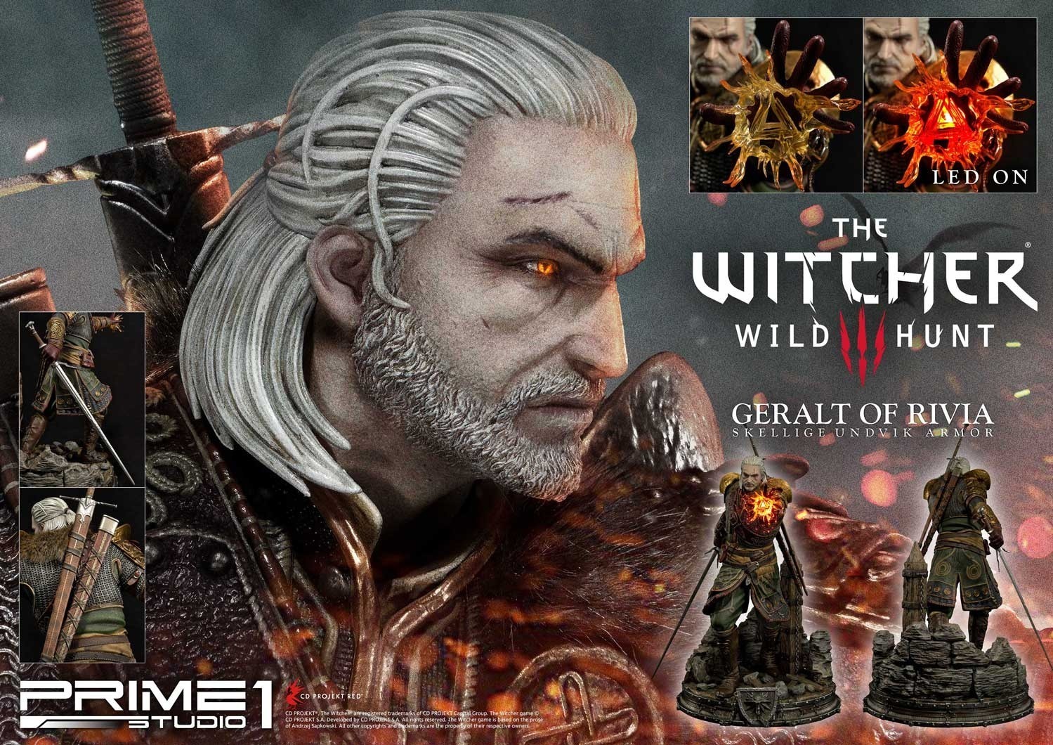The Witcher 3: Wild Hunt - Geralt - Premium Masterline  (PMW3-07) - 1/4 - Skellige Undvik Armor (Prime 1 Studio) photo 25