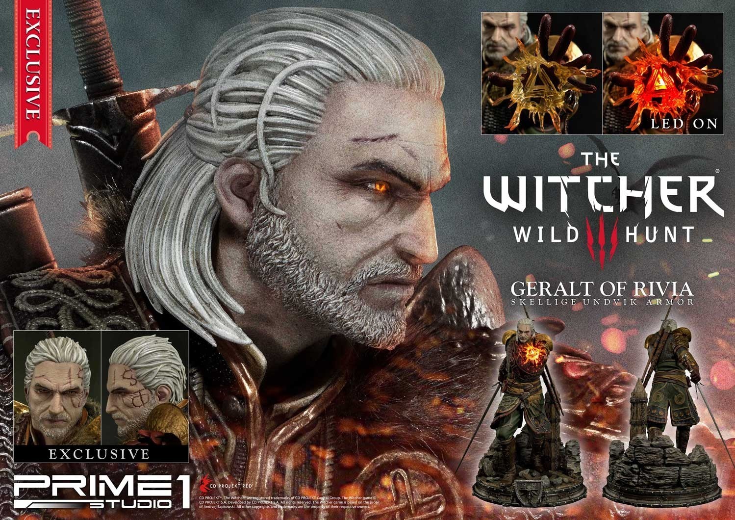 The Witcher 3: Wild Hunt - Geralt - Premium Masterline  (PMW3-07) - 1/4 - Skellige Undvik Armor (Prime 1 Studio) photo 28
