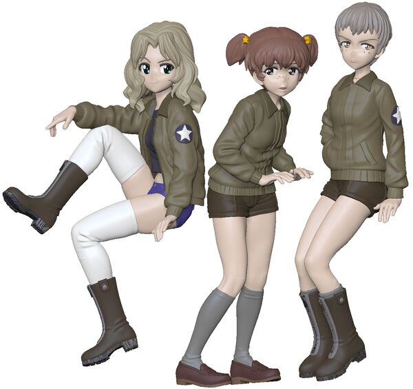 Girls und Panzer: Saishuushou - Naomi - 1/35 - Saunders Daigaku Fuzoku Koukou Team (Ara Ara Komatta Dou) photo 3