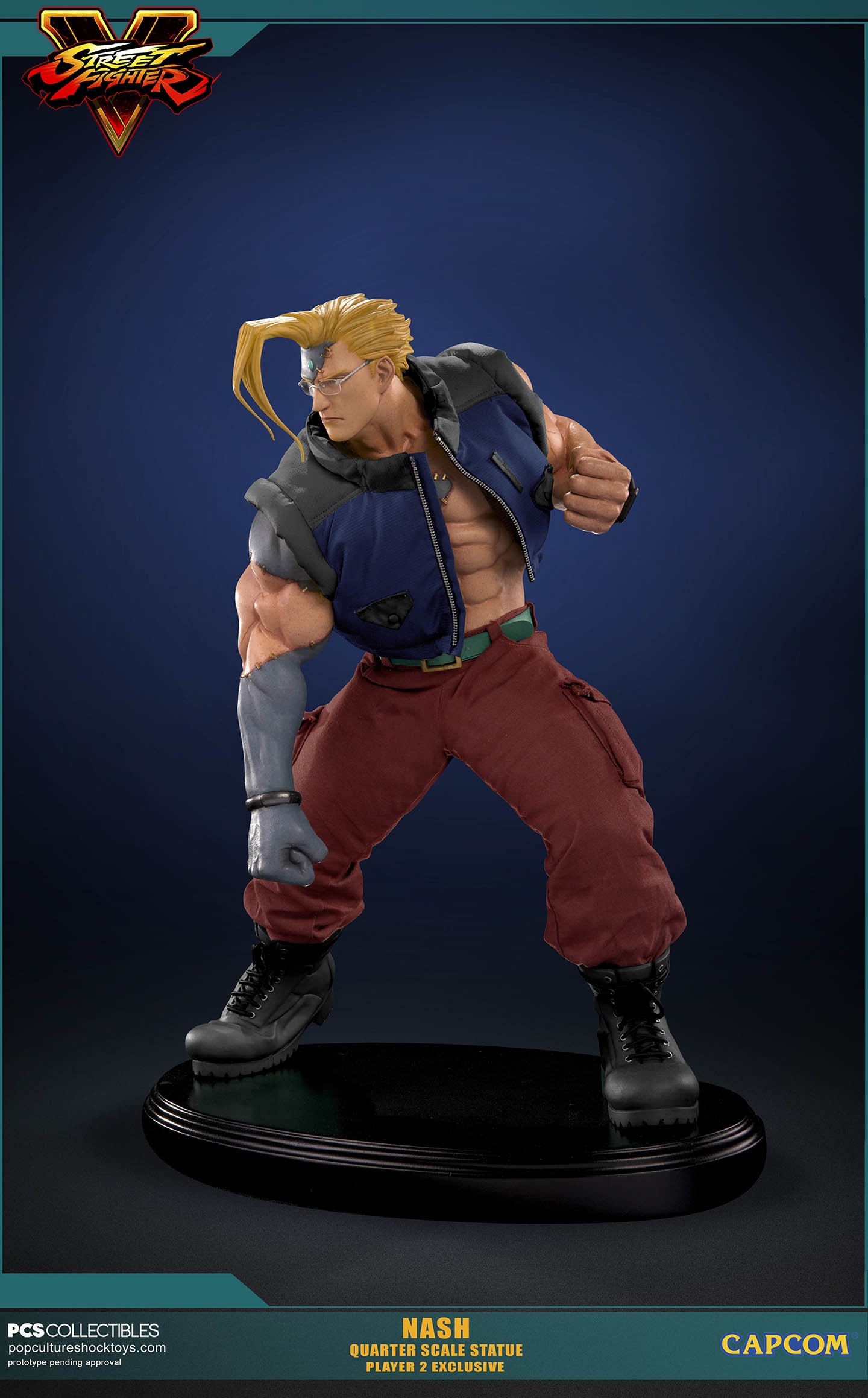 Street Fighter V - Charlie Nash - Mixed Media - 1/4 - PCS Exclusive, Player 2 (Premium Collectibles Studio) photo 2