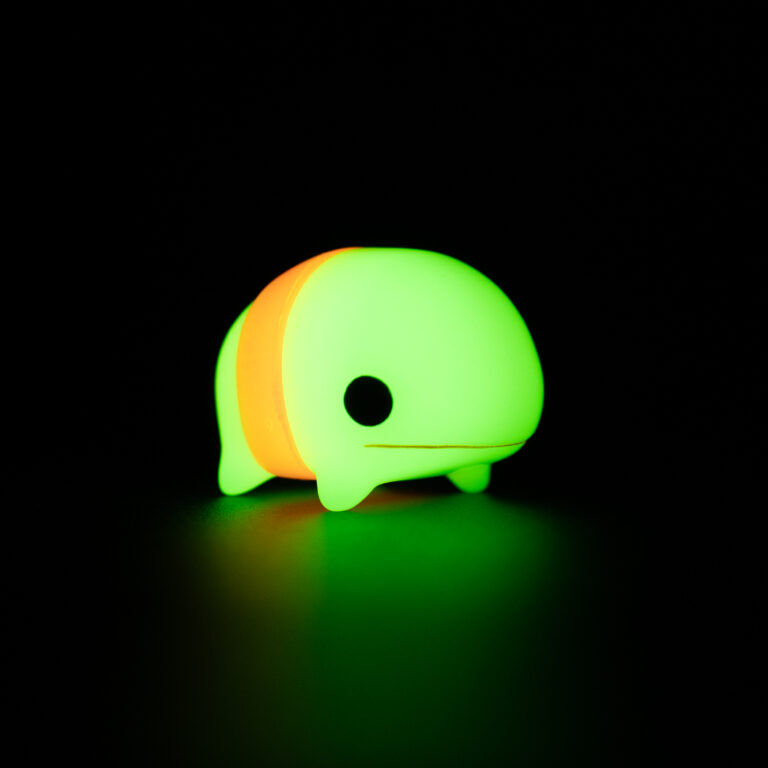 Original - Doujin Figure - Gacha King - Gacha King SERIES 27 - Gashapon - Sofubi Figure - Little Gabura - Glow In The Dark (D-ATTACK, T-Base, Toy's King) photo 4