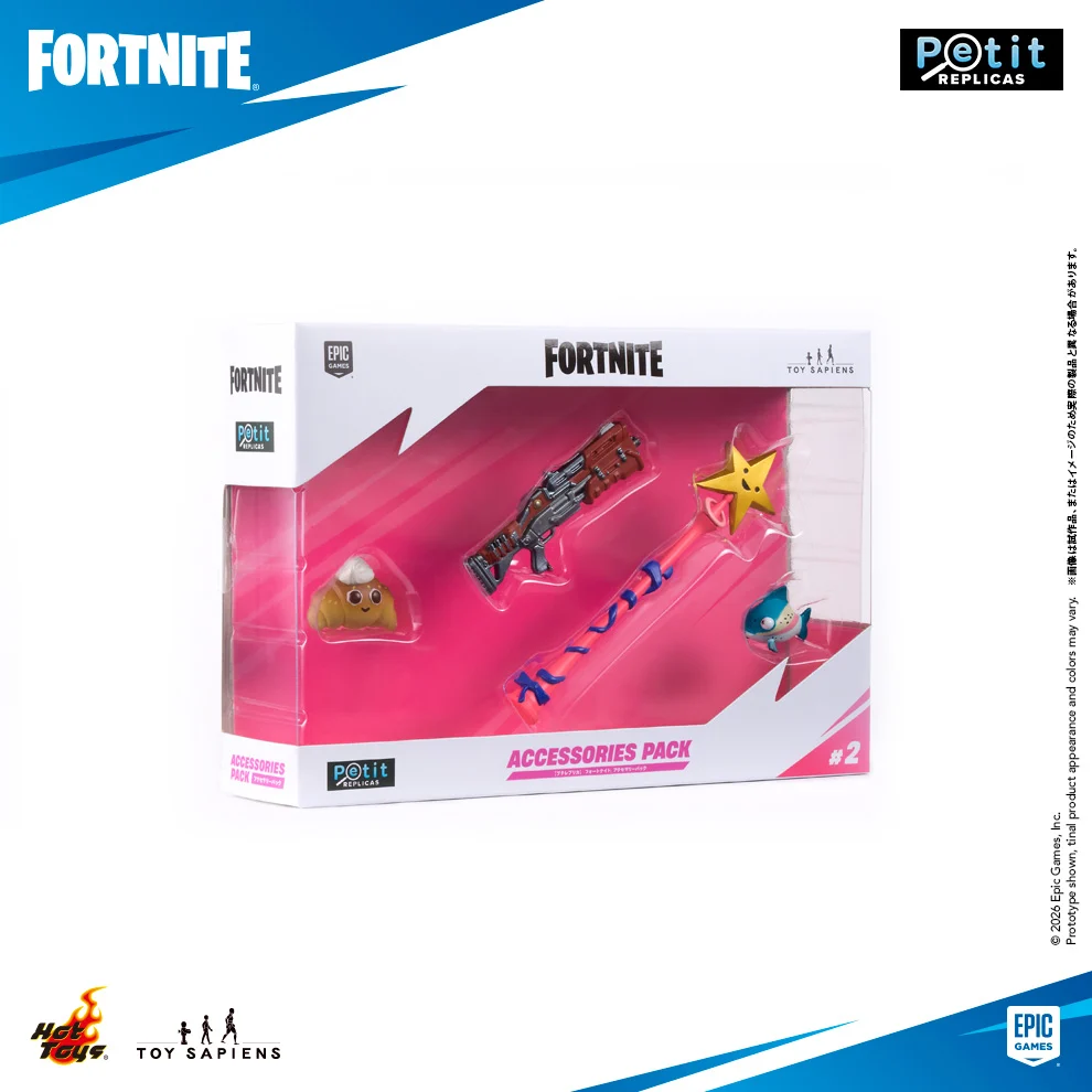 Fortnite - Petit Replicas (#2) - Accessory Pack: Blue Flopper, Tactical Shotgun, Star Wand, Sir Beurre (Hot Toys, Toy Sapiens) photo 3