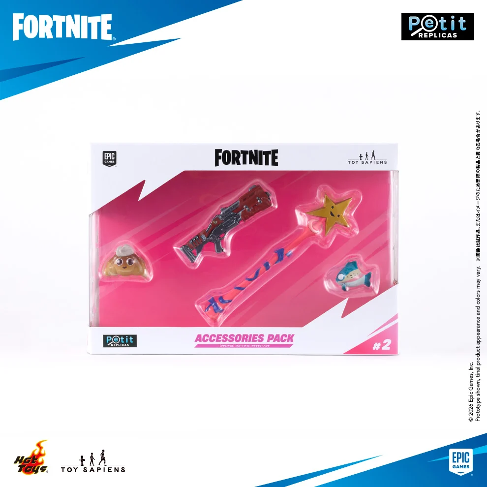 Fortnite - Petit Replicas (#2) - Accessory Pack: Blue Flopper, Tactical Shotgun, Star Wand, Sir Beurre (Hot Toys, Toy Sapiens) photo 4