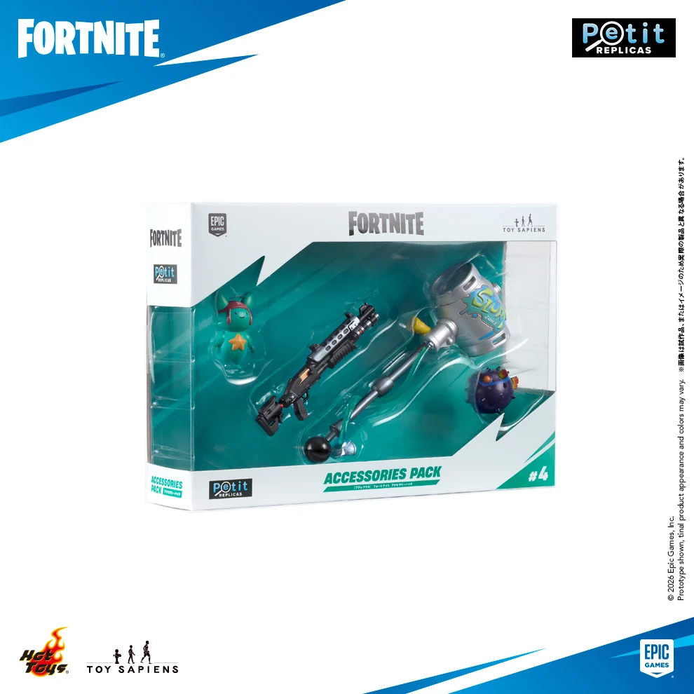 Fortnite - Petit Replicas (#4) - Accessory Pack: Molten Spicy Fish, Tactical Shotgun (High Tier), Party Animal, Guffie Stuffie (Hot Toys, Toy Sapiens) photo 3