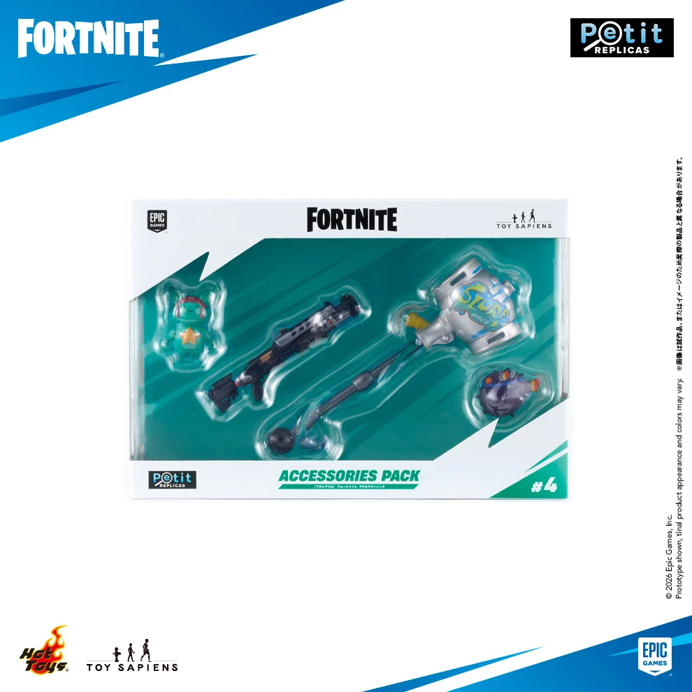 Fortnite - Petit Replicas (#4) - Accessory Pack: Molten Spicy Fish, Tactical Shotgun (High Tier), Party Animal, Guffie Stuffie (Hot Toys, Toy Sapiens) photo 4