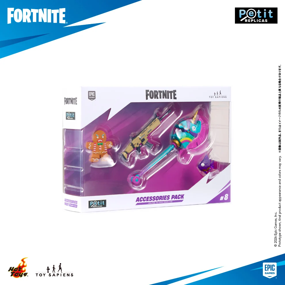 Fortnite - Petit Replicas (#8) - Accessory Pack: Purple Slurpfish, Assault Rifle (High Tier), Rainbow Smash, Mini Marauder (Hot Toys, Toy Sapiens) photo 3