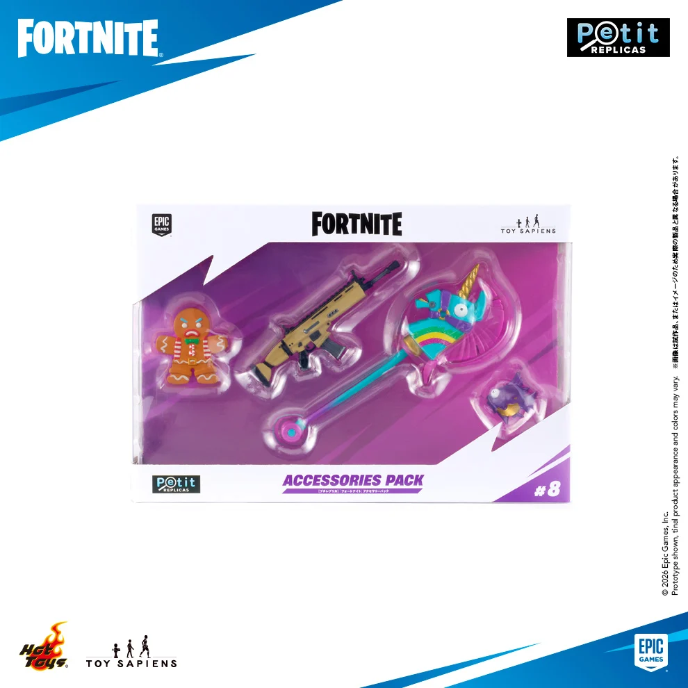 Fortnite - Petit Replicas (#8) - Accessory Pack: Purple Slurpfish, Assault Rifle (High Tier), Rainbow Smash, Mini Marauder (Hot Toys, Toy Sapiens) photo 4