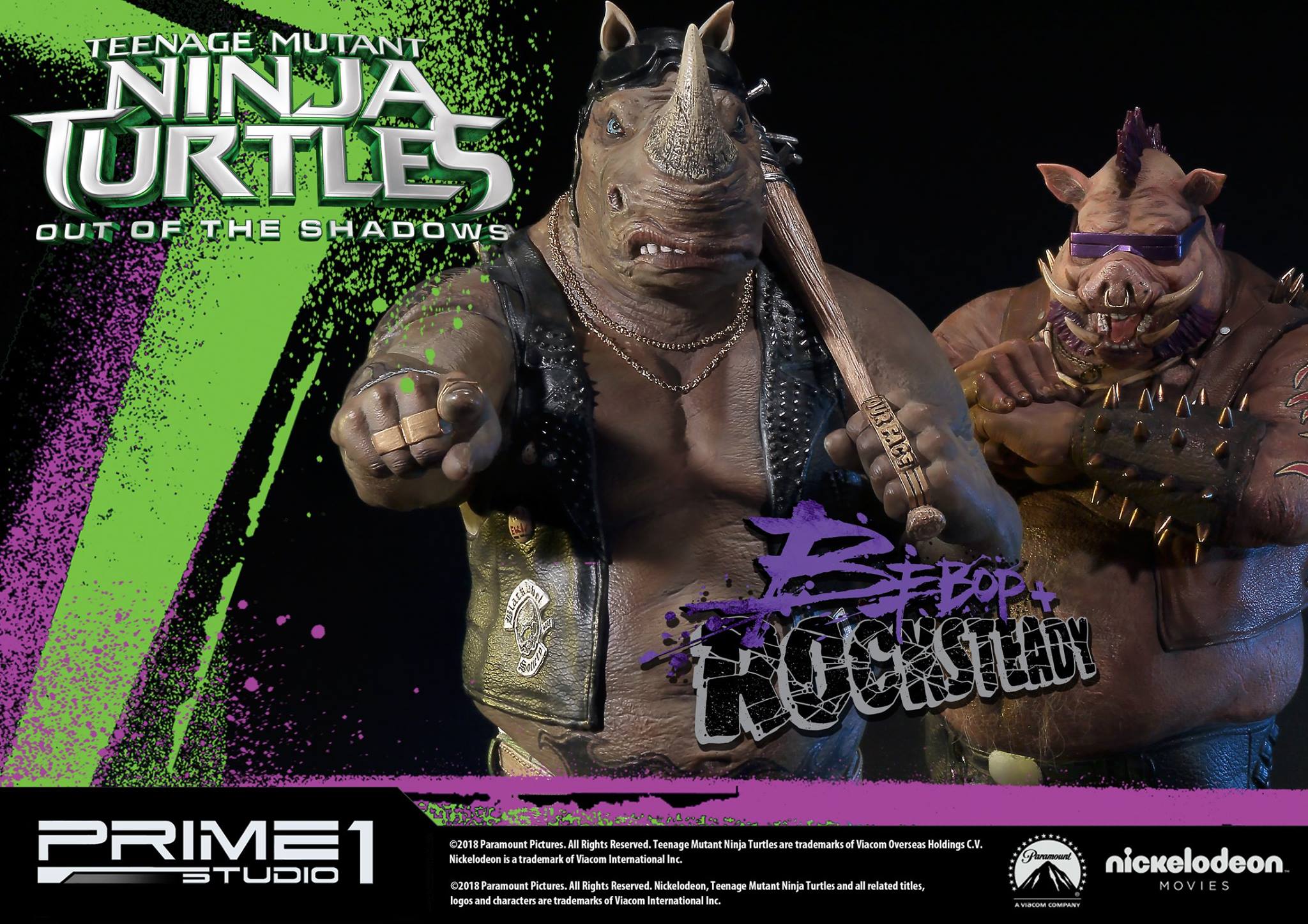 Teenage Mutant Ninja Turtles: Out of the Shadows - Rocksteady - Premium Masterline  (PMTMNT-02) - 1/4 (Prime 1 Studio) photo 2