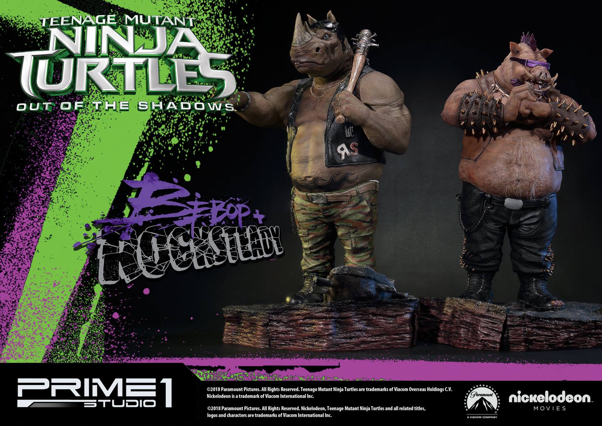 Teenage Mutant Ninja Turtles: Out of the Shadows - Rocksteady - Premium Masterline  (PMTMNT-02) - 1/4 (Prime 1 Studio) photo 4