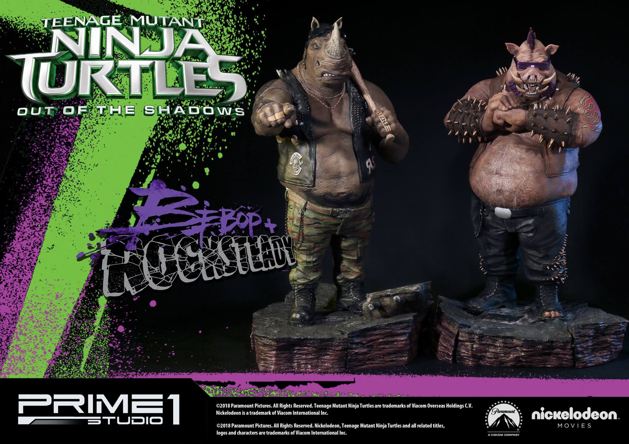 Teenage Mutant Ninja Turtles: Out of the Shadows - Rocksteady - Premium Masterline  (PMTMNT-02) - 1/4 (Prime 1 Studio) photo 7