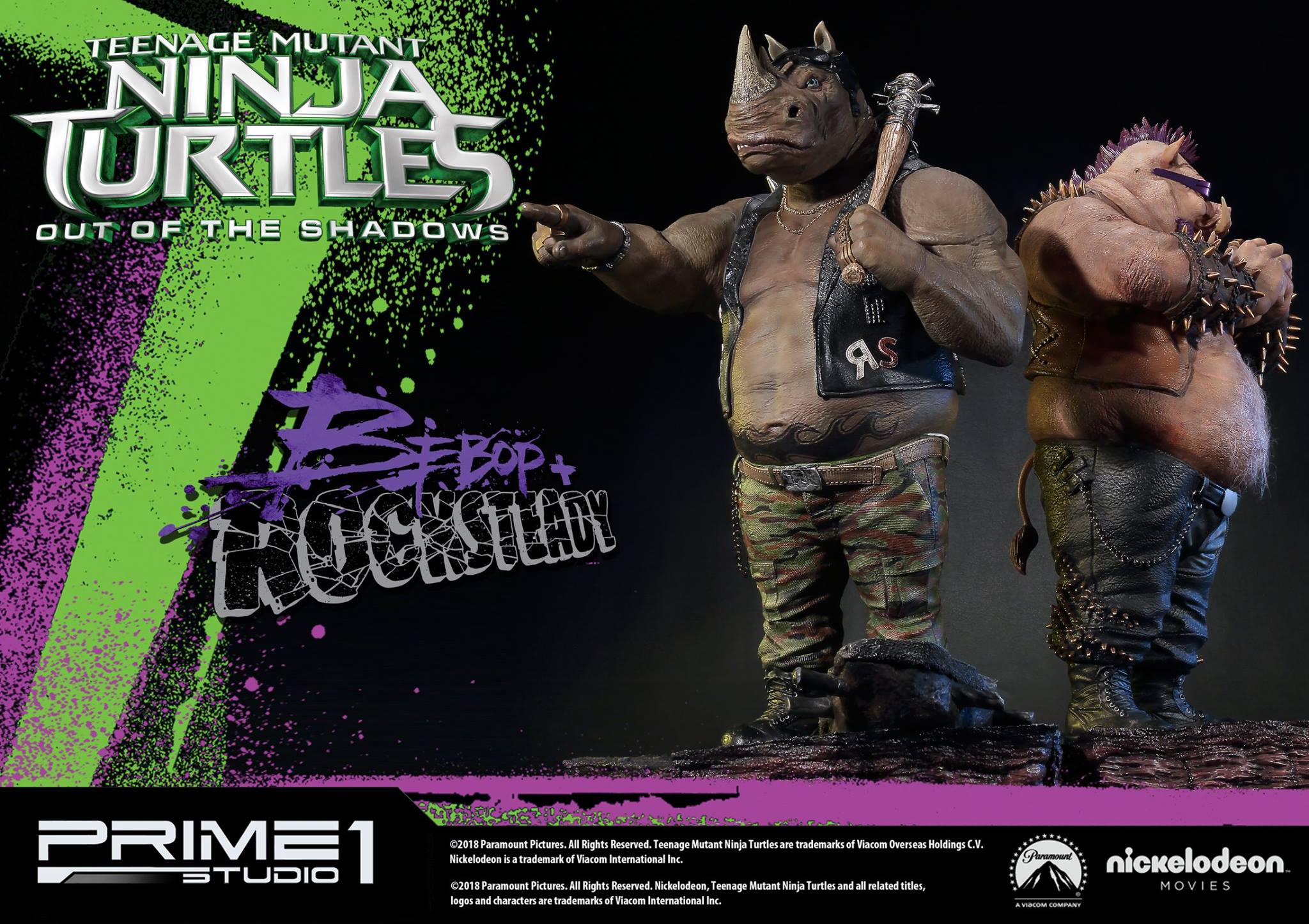 Teenage Mutant Ninja Turtles: Out of the Shadows - Rocksteady - Premium Masterline  (PMTMNT-02) - 1/4 (Prime 1 Studio) photo 9