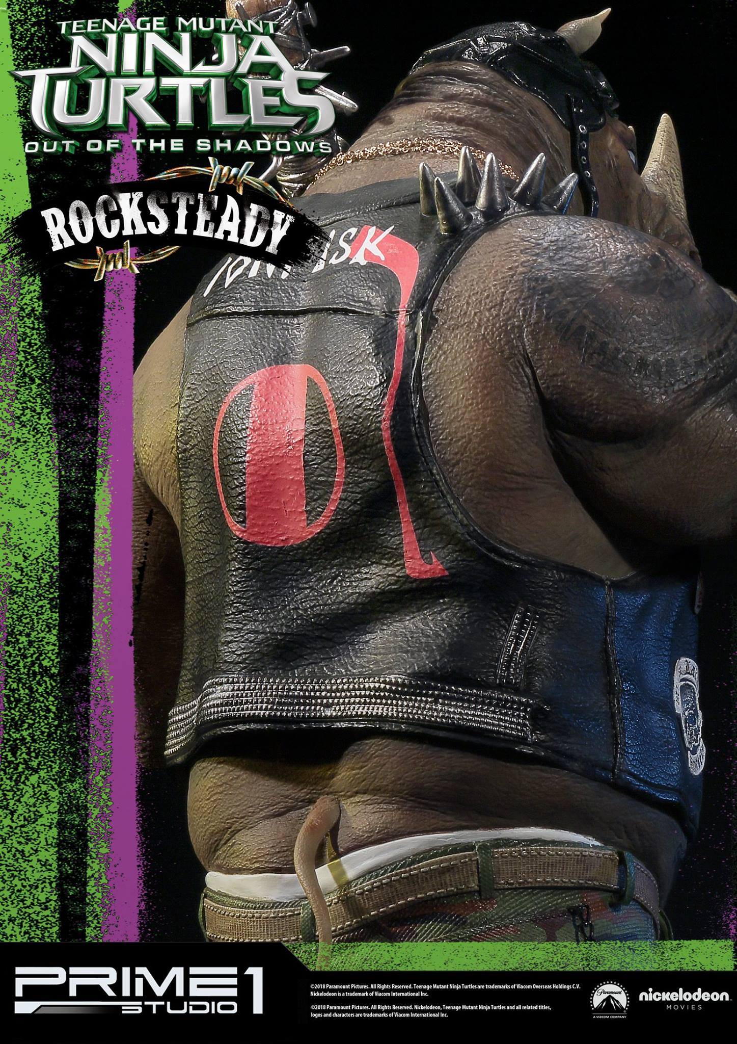 Teenage Mutant Ninja Turtles: Out of the Shadows - Rocksteady - Premium Masterline  (PMTMNT-02) - 1/4 (Prime 1 Studio) photo 18