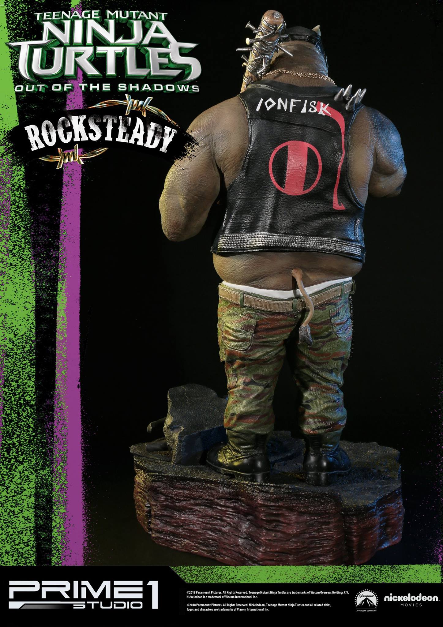 Teenage Mutant Ninja Turtles: Out of the Shadows - Rocksteady - Premium Masterline  (PMTMNT-02) - 1/4 (Prime 1 Studio) photo 21