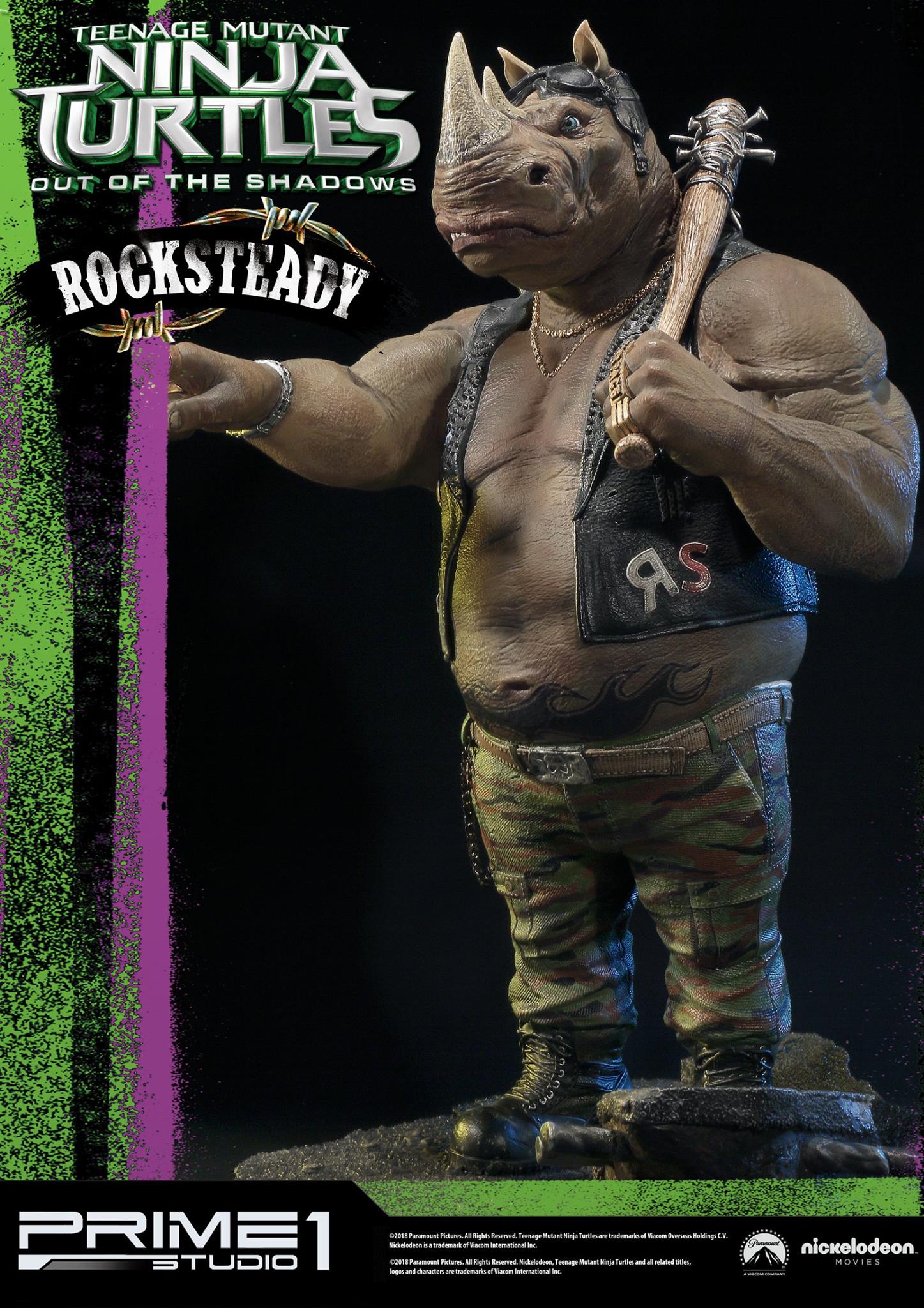 Teenage Mutant Ninja Turtles: Out of the Shadows - Rocksteady - Premium Masterline  (PMTMNT-02) - 1/4 (Prime 1 Studio) photo 27