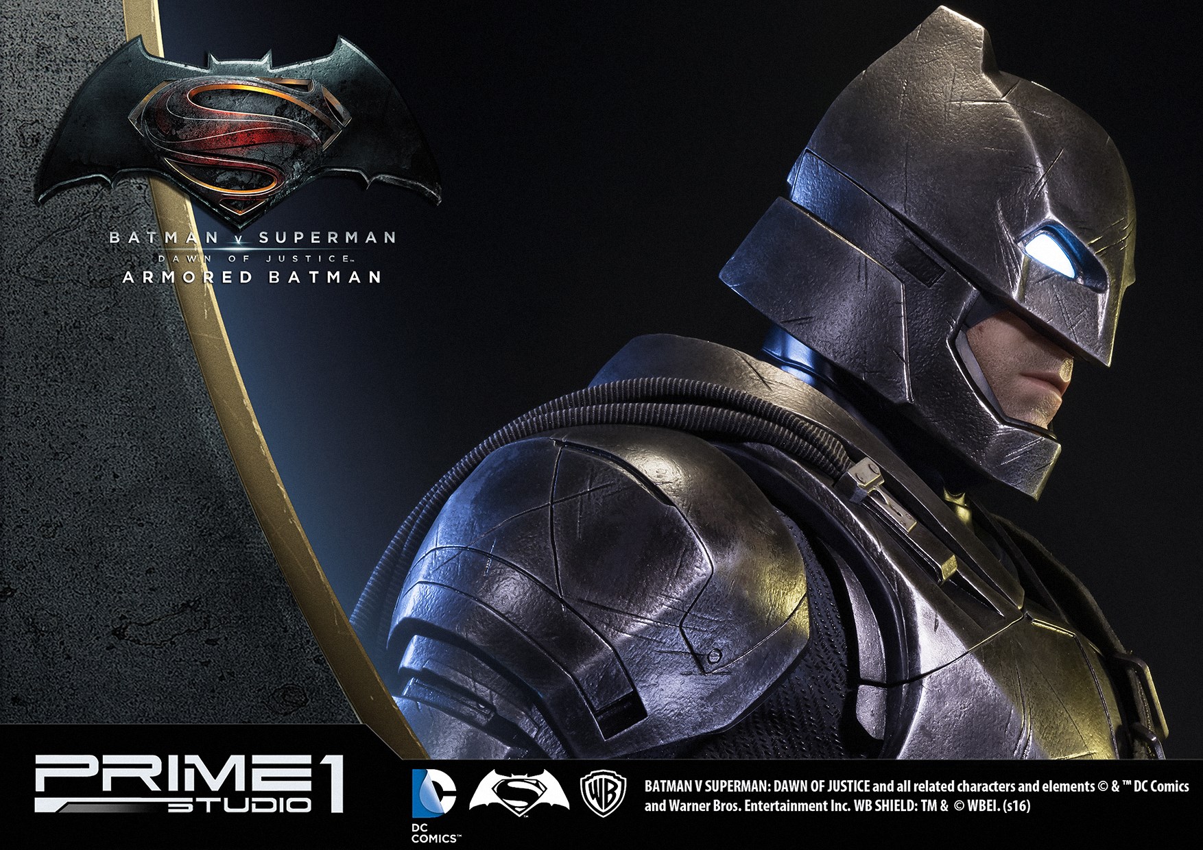 Batman v Superman: Dawn of Justice - Batman - High Definition Museum Masterline Series (HDMMDC-06) - 1/2 - Armored (Prime 1 Studio) photo 8
