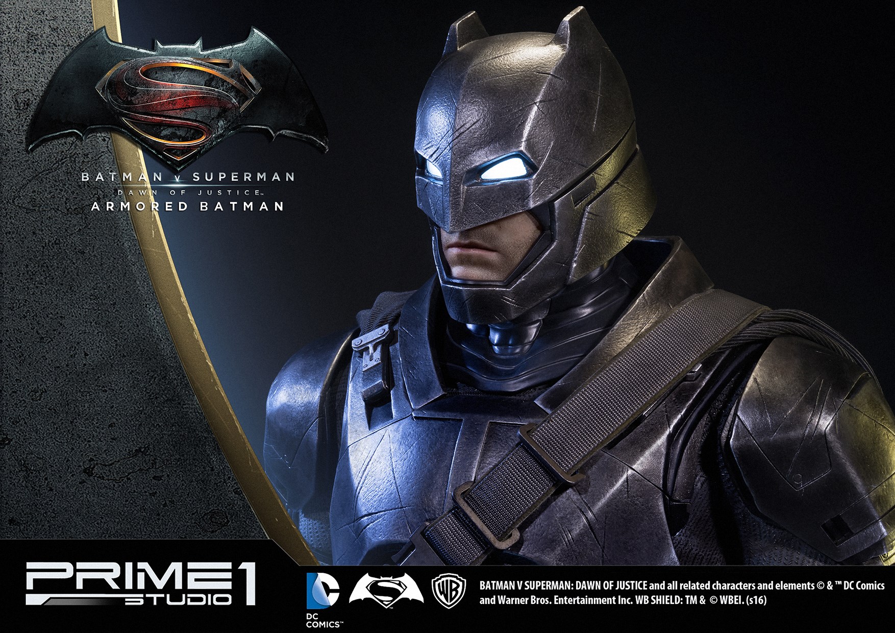 Batman v Superman: Dawn of Justice - Batman - High Definition Museum Masterline Series (HDMMDC-06) - 1/2 - Armored (Prime 1 Studio) photo 9