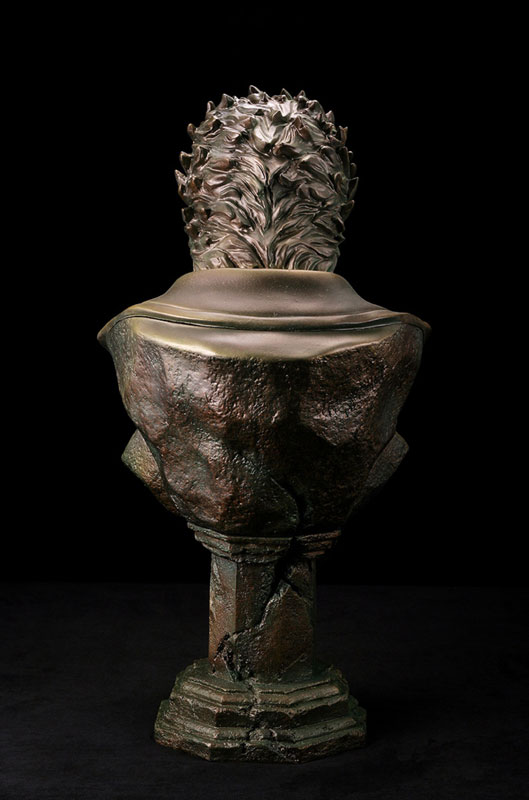 Hokuto no Ken - Kenshirou - Bust - Mega Sofubi Advance (MSA-012) - Bronze-style Ver. (Kaiyodo) photo 5