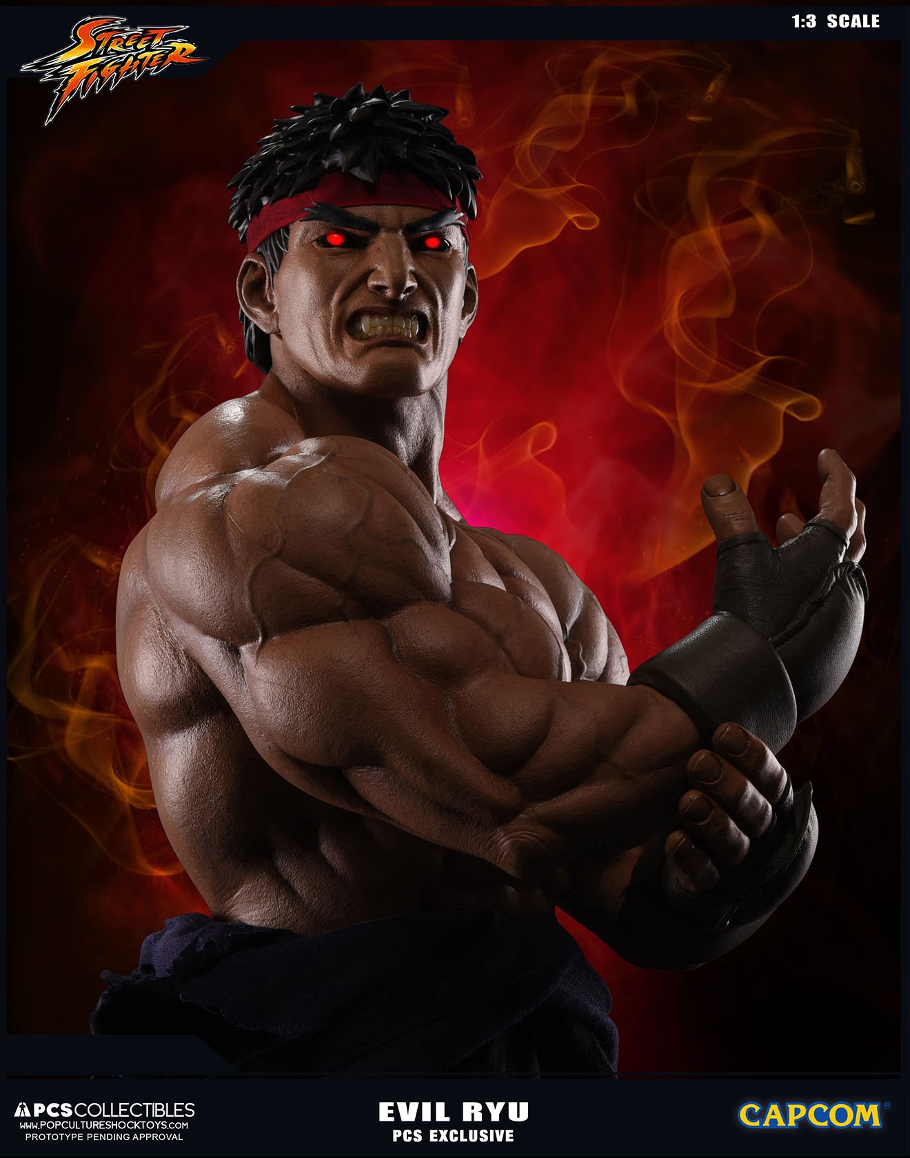 Street Fighter Zero - Satsui no Hadou ni Mezameta Ryuu - Mixed Media - 1/3 - PCS Exclusive, Evil Ryu (Premium Collectibles Studio) photo 2