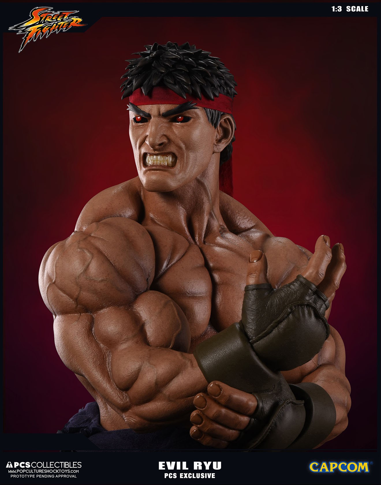 Street Fighter Zero - Satsui no Hadou ni Mezameta Ryuu - Mixed Media - 1/3 - PCS Exclusive, Evil Ryu (Premium Collectibles Studio) photo 7