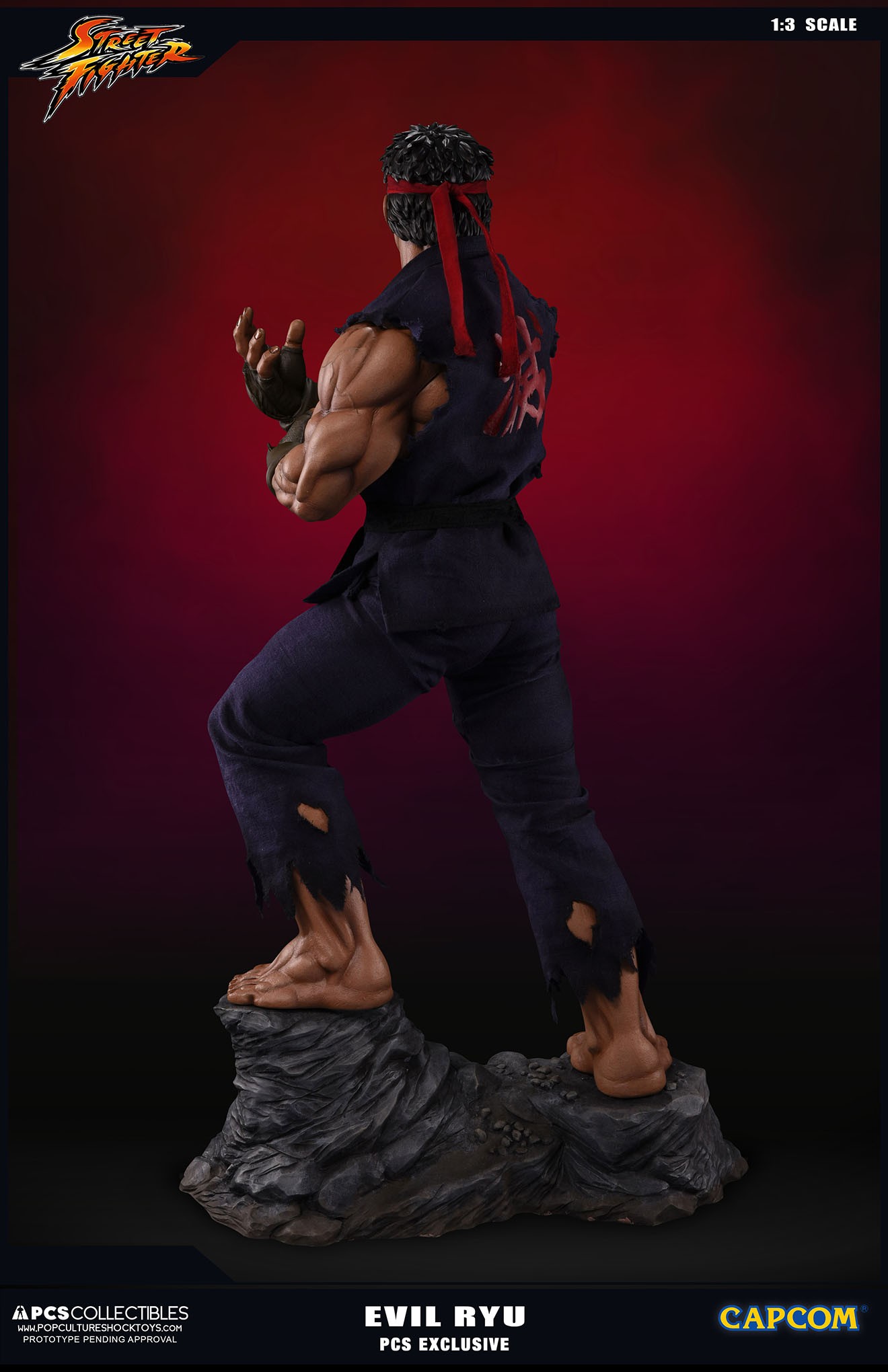 Street Fighter Zero - Satsui no Hadou ni Mezameta Ryuu - Mixed Media - 1/3 - PCS Exclusive, Evil Ryu (Premium Collectibles Studio) photo 11