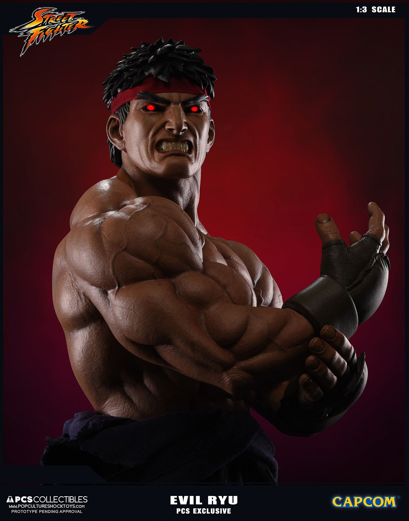 Street Fighter Zero - Satsui no Hadou ni Mezameta Ryuu - Mixed Media - 1/3 - PCS Exclusive, Evil Ryu (Premium Collectibles Studio) photo 12