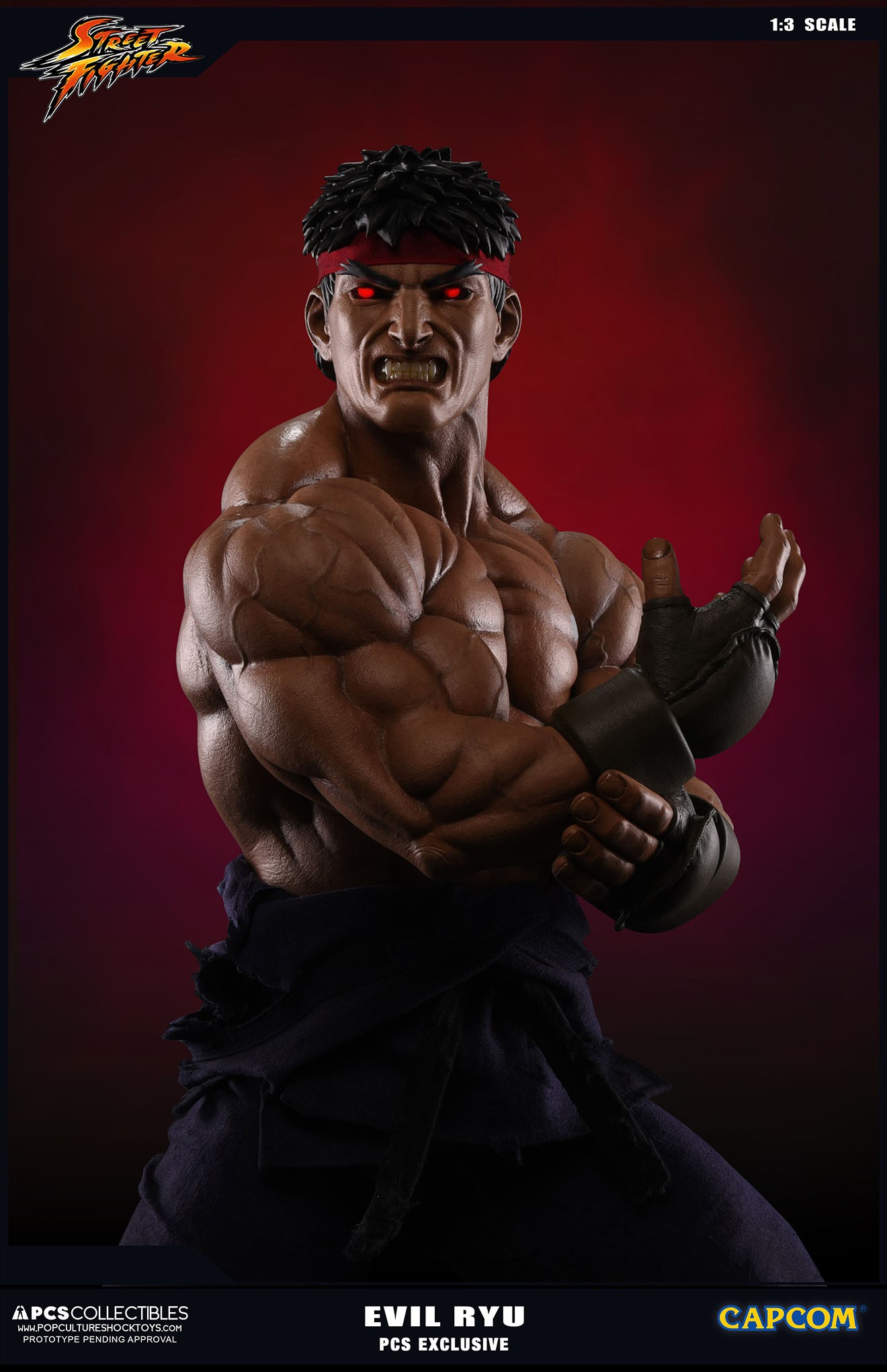Street Fighter Zero - Satsui no Hadou ni Mezameta Ryuu - Mixed Media - 1/3 - PCS Exclusive, Evil Ryu (Premium Collectibles Studio) photo 18