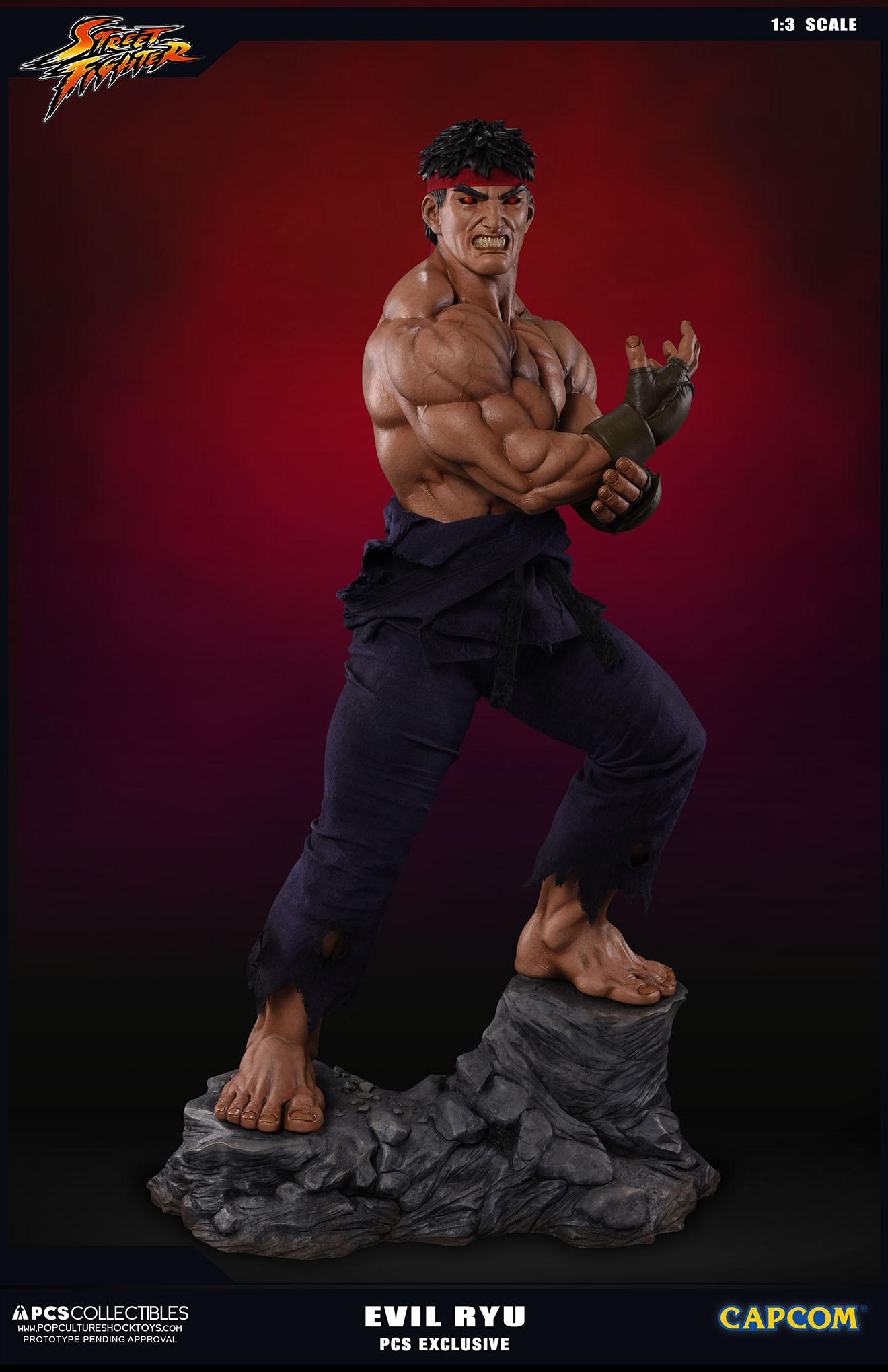 Street Fighter Zero - Satsui no Hadou ni Mezameta Ryuu - Mixed Media - 1/3 - PCS Exclusive, Evil Ryu (Premium Collectibles Studio) photo 19