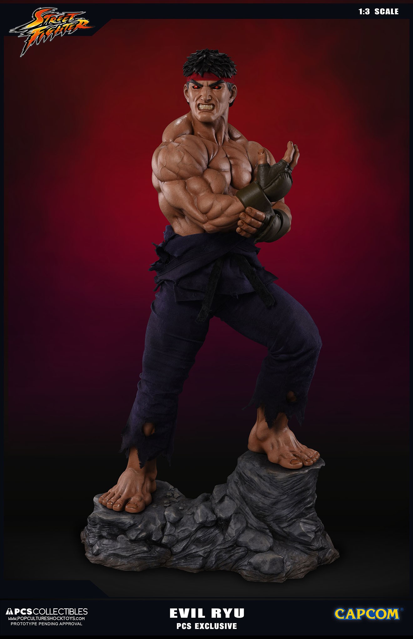 Street Fighter Zero - Satsui no Hadou ni Mezameta Ryuu - Mixed Media - 1/3 - PCS Exclusive, Evil Ryu (Premium Collectibles Studio) photo 20