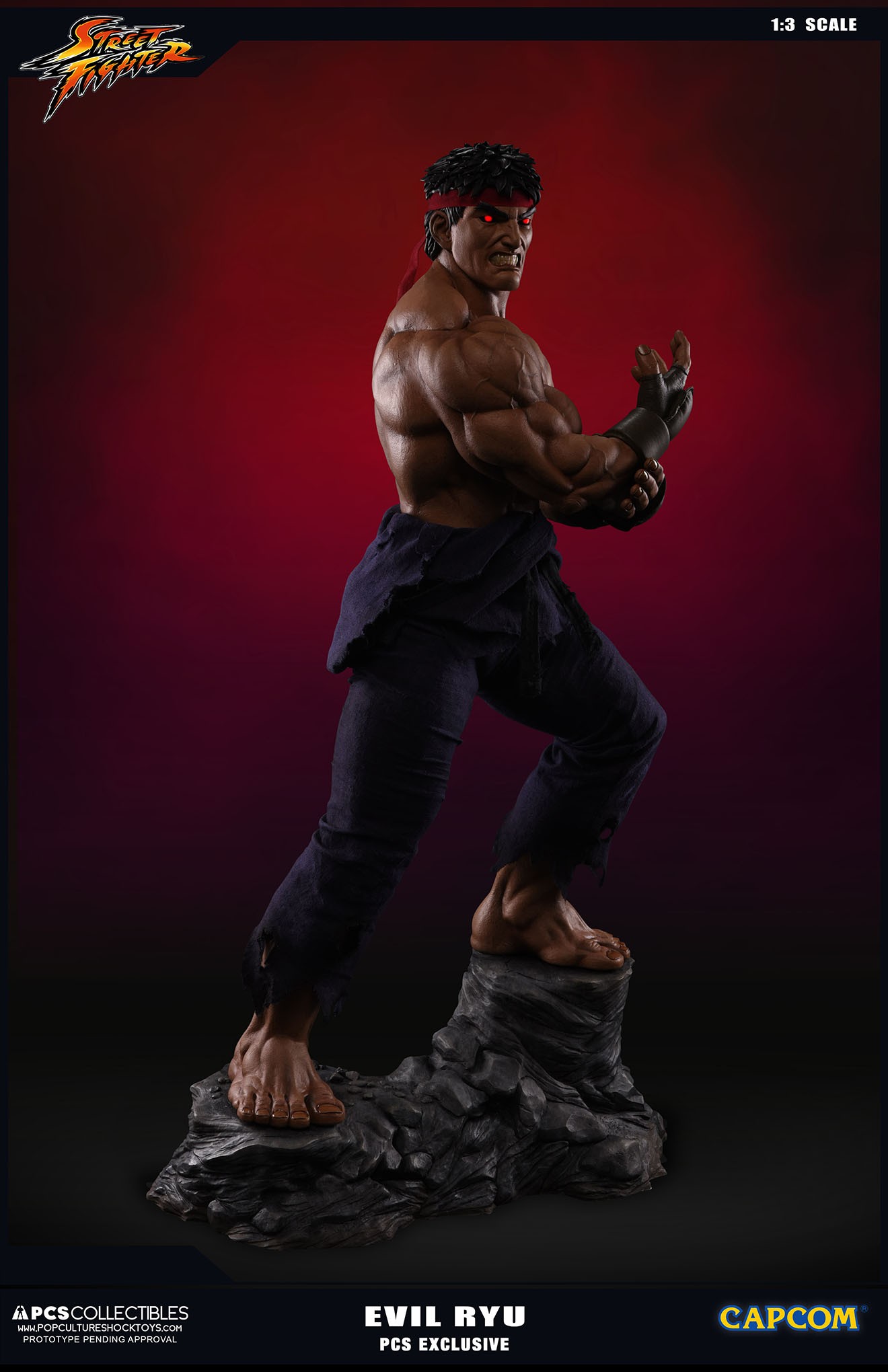 Street Fighter Zero - Satsui no Hadou ni Mezameta Ryuu - Mixed Media - 1/3 - PCS Exclusive, Evil Ryu (Premium Collectibles Studio) photo 22