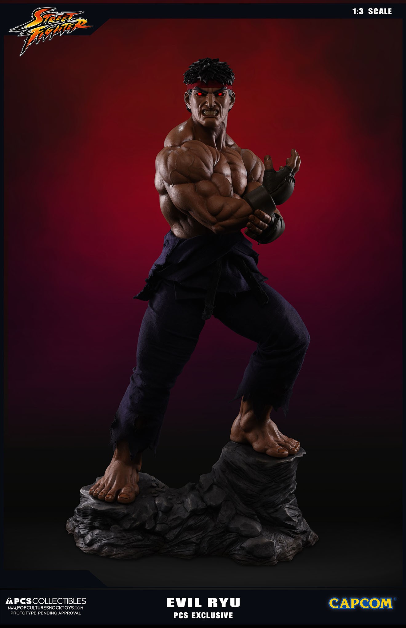 Street Fighter Zero - Satsui no Hadou ni Mezameta Ryuu - Mixed Media - 1/3 - PCS Exclusive, Evil Ryu (Premium Collectibles Studio) photo 24
