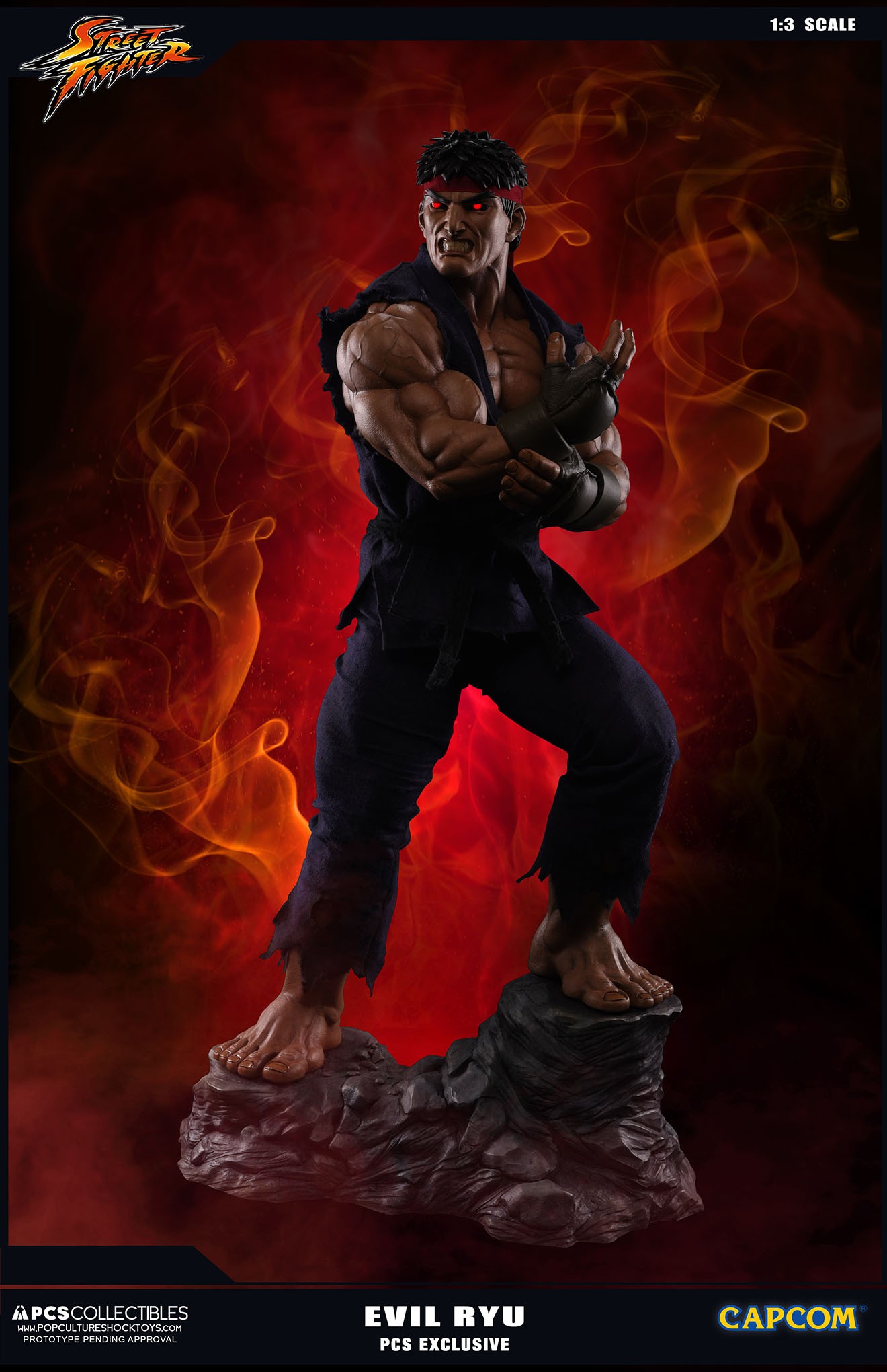 Street Fighter Zero - Satsui no Hadou ni Mezameta Ryuu - Mixed Media - 1/3 - PCS Exclusive, Evil Ryu (Premium Collectibles Studio) photo 25