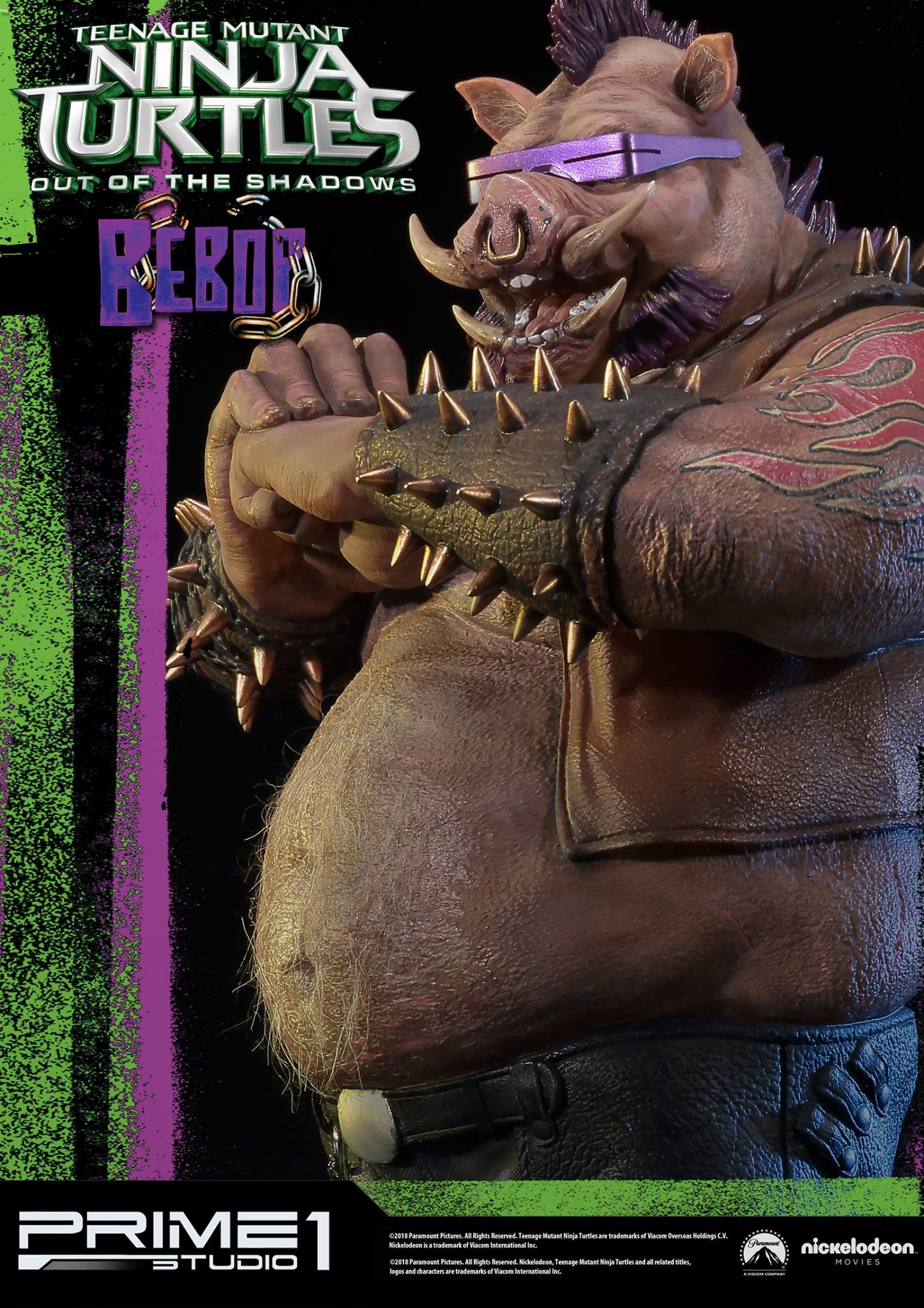 Teenage Mutant Ninja Turtles: Out of the Shadows - Bebop - Premium Masterline  (PMTMNT-01) - 1/4 (Prime 1 Studio) photo 6