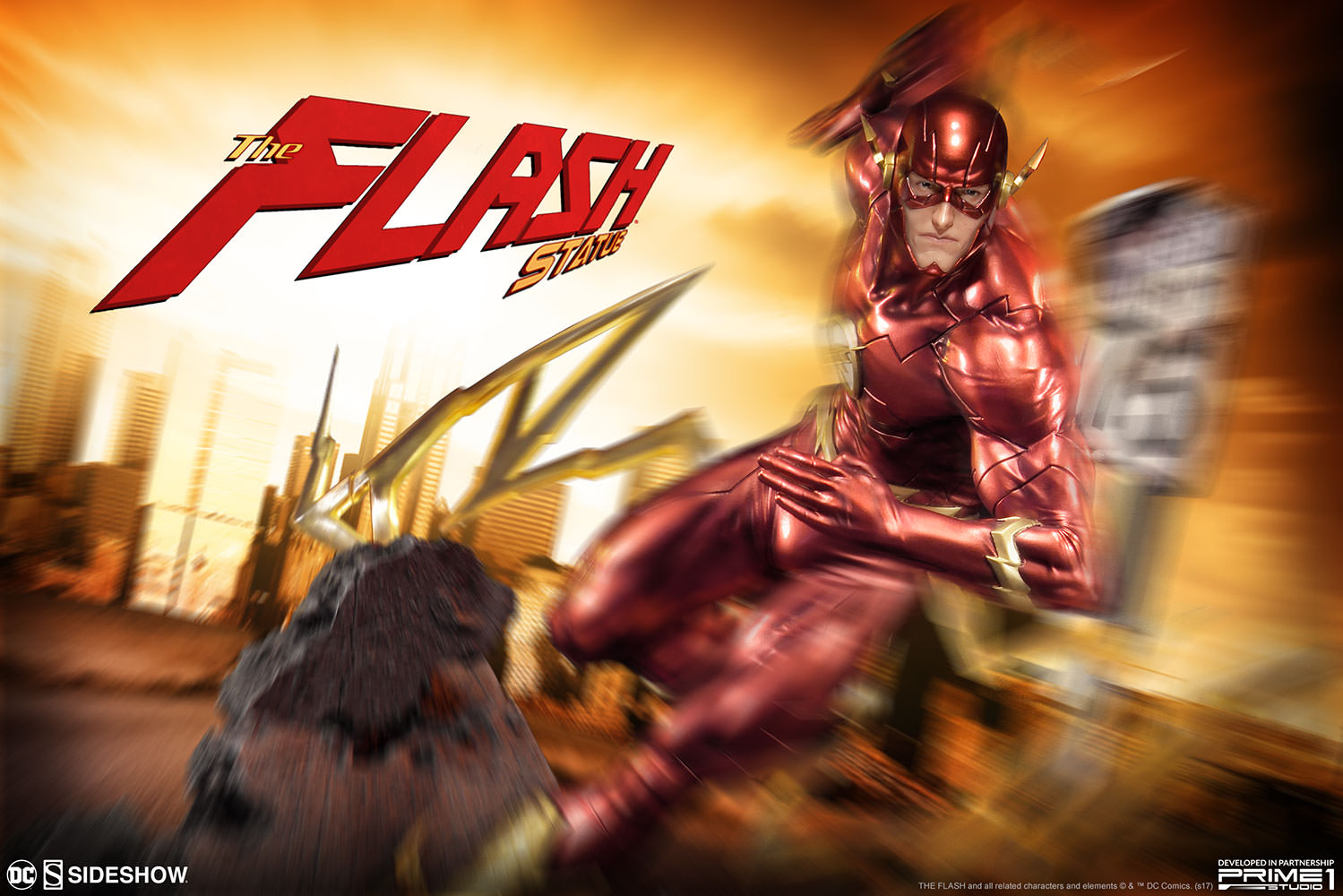 Justice League - Flash - Premium Masterline (PMN52-04) - 1/4 - The New52! (Prime 1 Studio, Sideshow Collectibles) photo 7