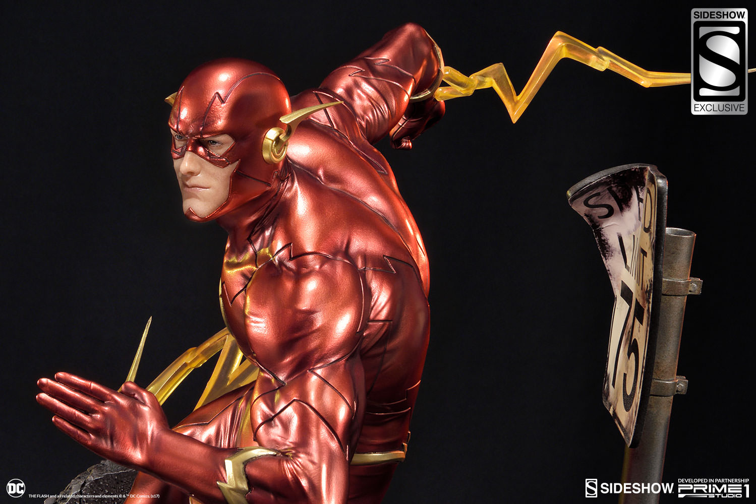 Justice League - Flash - Premium Masterline (PMN52-04) - 1/4 - The New52! (Prime 1 Studio, Sideshow Collectibles) photo 11