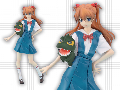 Gojira vs. Evangelion - Gojira - Souryuu Asuka Langley - PM Figure (SEGA)
