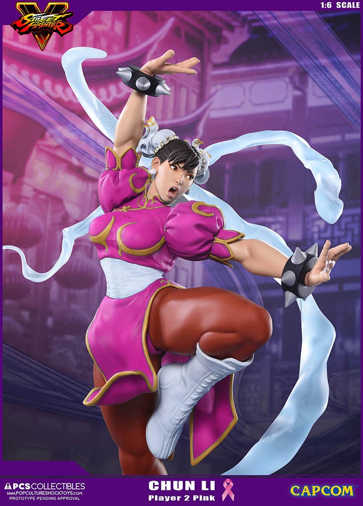 Street Fighter V - Chun-Li - V-Trigger Statue - 1/6 - PCS Exclusive, Player 2, Pink (Premium Collectibles Studio) photo 2