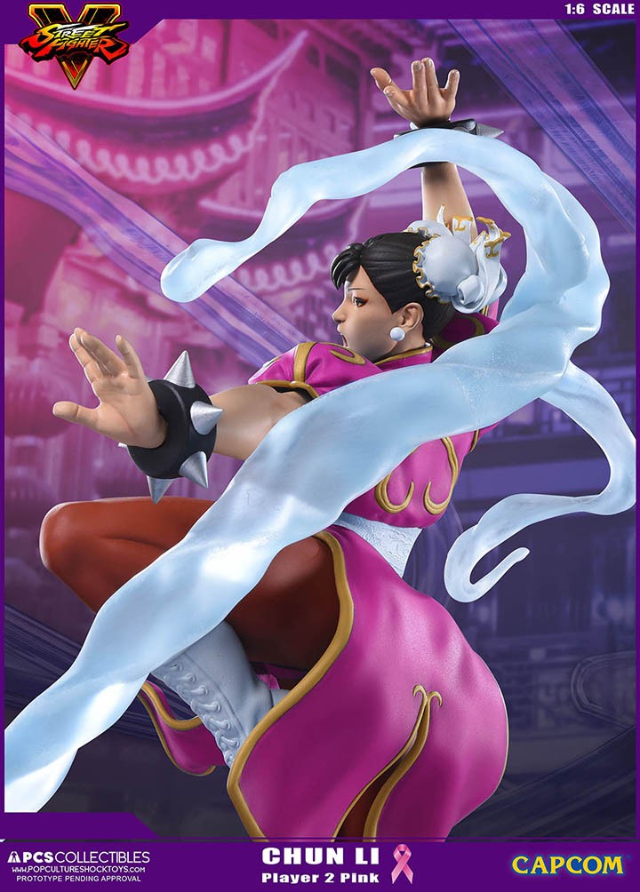 Street Fighter V - Chun-Li - V-Trigger Statue - 1/6 - PCS Exclusive, Player 2, Pink (Premium Collectibles Studio) photo 3