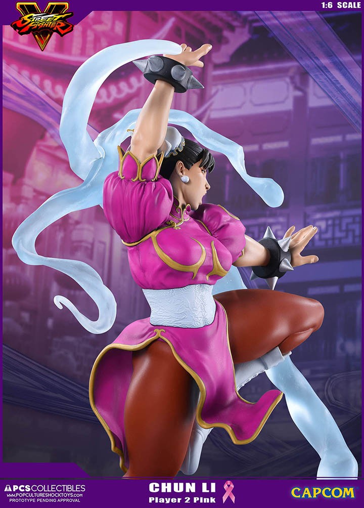 Street Fighter V - Chun-Li - V-Trigger Statue - 1/6 - PCS Exclusive, Player 2, Pink (Premium Collectibles Studio) photo 4