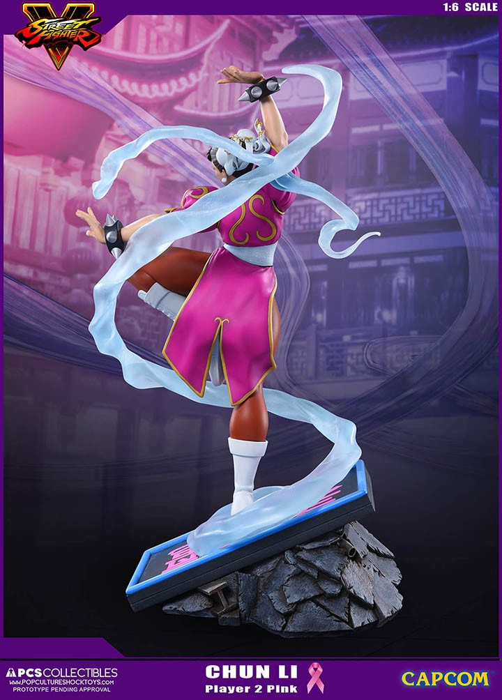 Street Fighter V - Chun-Li - V-Trigger Statue - 1/6 - PCS Exclusive, Player 2, Pink (Premium Collectibles Studio) photo 6