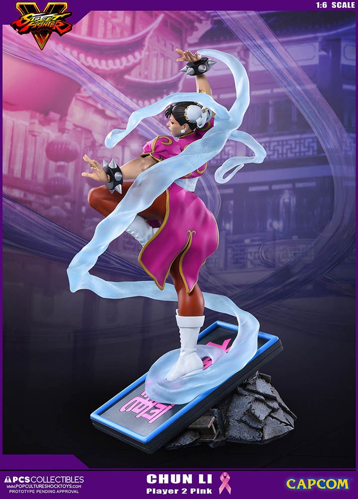 Street Fighter V - Chun-Li - V-Trigger Statue - 1/6 - PCS Exclusive, Player 2, Pink (Premium Collectibles Studio) photo 7