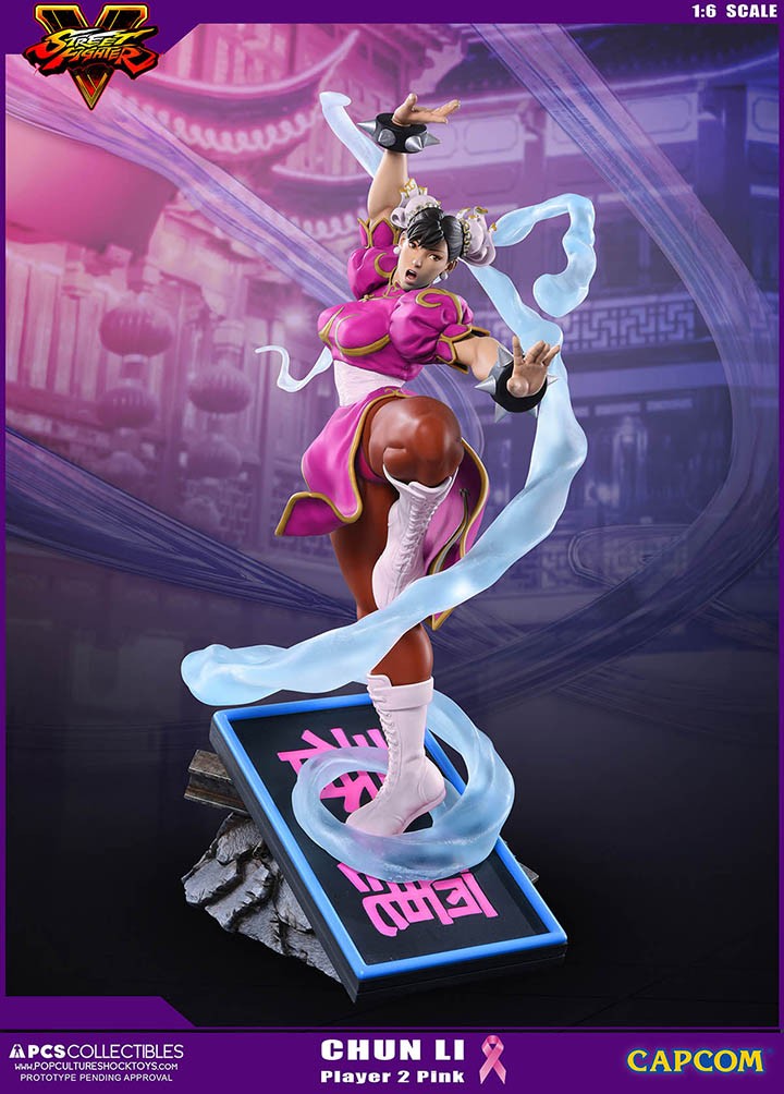 Street Fighter V - Chun-Li - V-Trigger Statue - 1/6 - PCS Exclusive, Player 2, Pink (Premium Collectibles Studio) photo 8