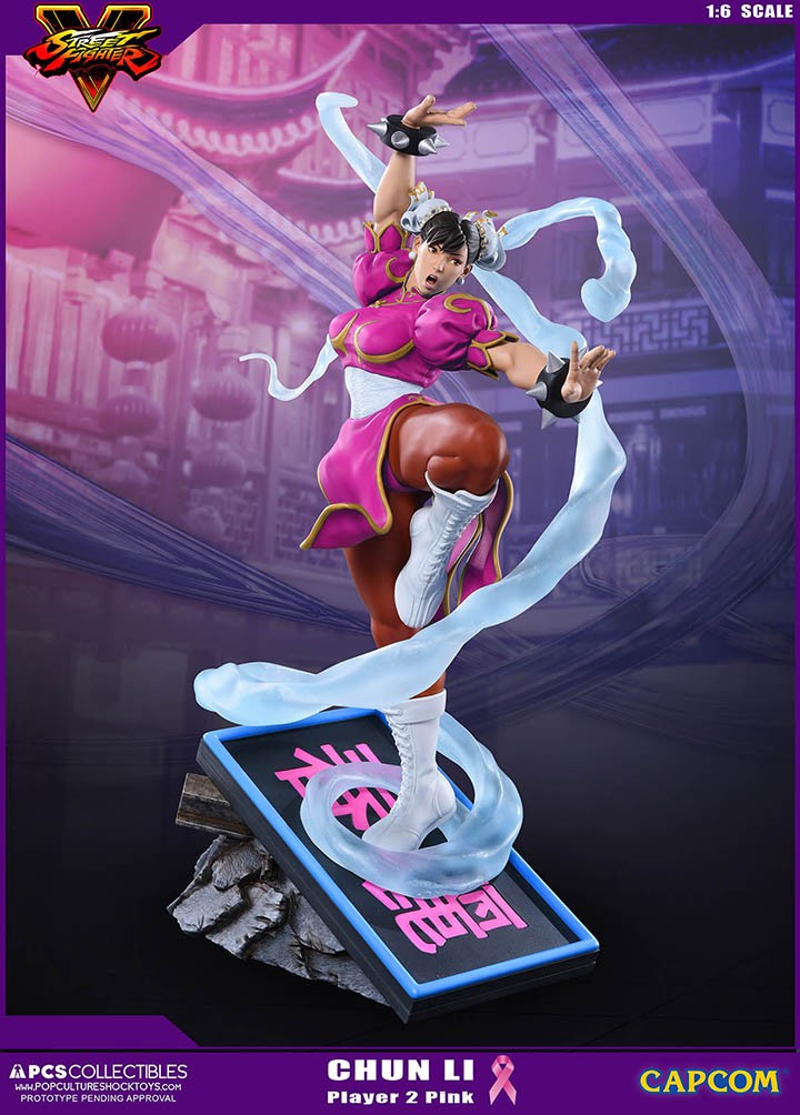 Street Fighter V - Chun-Li - V-Trigger Statue - 1/6 - PCS Exclusive, Player 2, Pink (Premium Collectibles Studio) photo 9