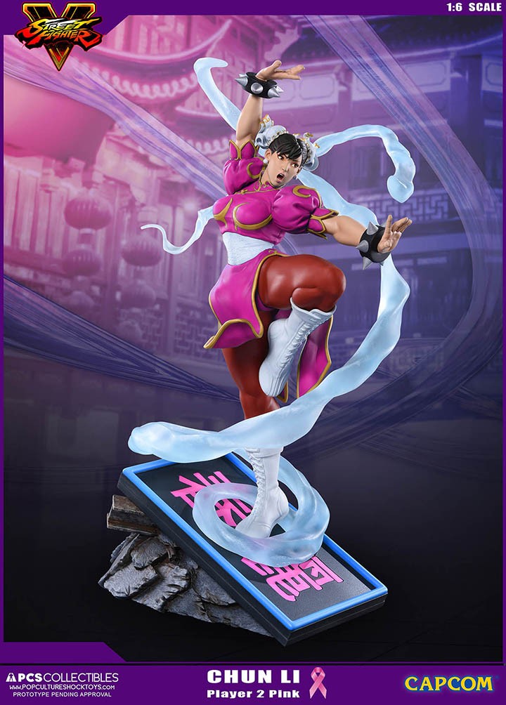 Street Fighter V - Chun-Li - V-Trigger Statue - 1/6 - PCS Exclusive, Player 2, Pink (Premium Collectibles Studio) photo 10