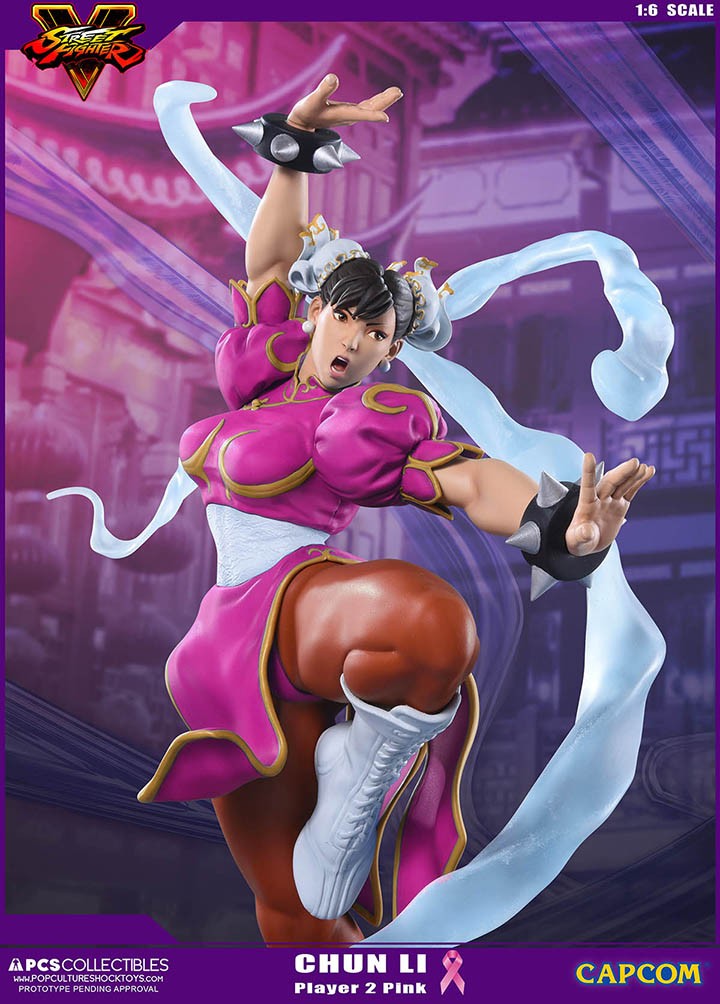 Street Fighter V - Chun-Li - V-Trigger Statue - 1/6 - PCS Exclusive, Player 2, Pink (Premium Collectibles Studio) photo 11