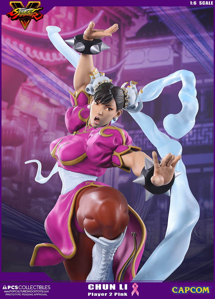Street Fighter V - Chun-Li - V-Trigger Statue - 1/6 - PCS Exclusive, Player 2, Pink (Premium Collectibles Studio) photo 12