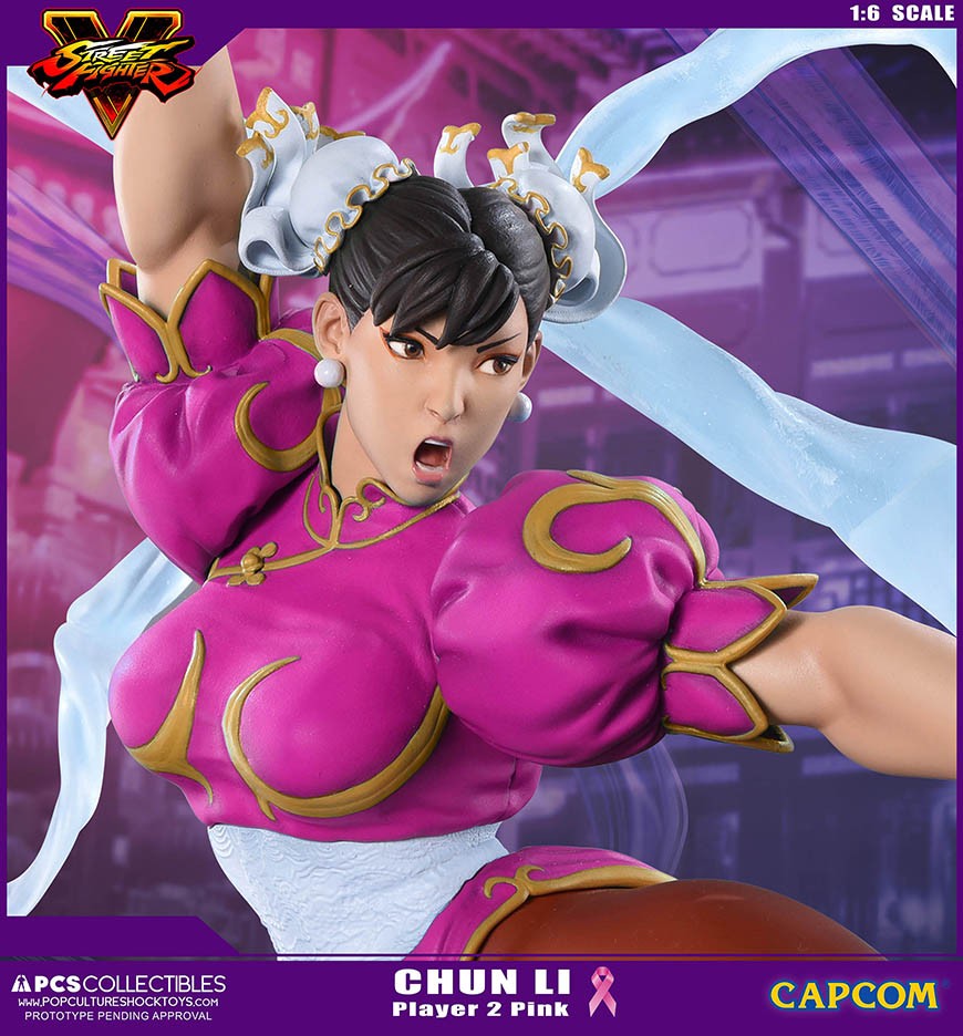 Street Fighter V - Chun-Li - V-Trigger Statue - 1/6 - PCS Exclusive, Player 2, Pink (Premium Collectibles Studio) photo 13