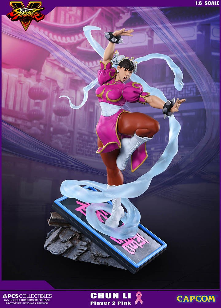 Street Fighter V - Chun-Li - V-Trigger Statue - 1/6 - PCS Exclusive, Player 2, Pink (Premium Collectibles Studio) photo 14