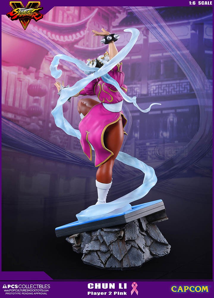 Street Fighter V - Chun-Li - V-Trigger Statue - 1/6 - PCS Exclusive, Player 2, Pink (Premium Collectibles Studio) photo 15